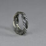 Juodinto sidabro žiedas Simit