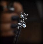 Nedideli topazų auskarai