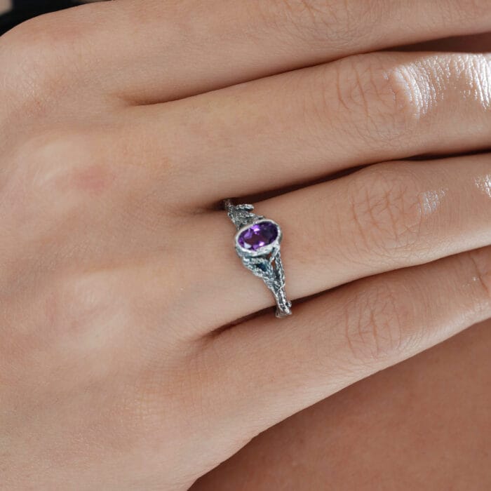Ametisto žiedas – Paveikslėlis 1