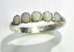 Baltų opalų žiedas – Paveikslėlis 3