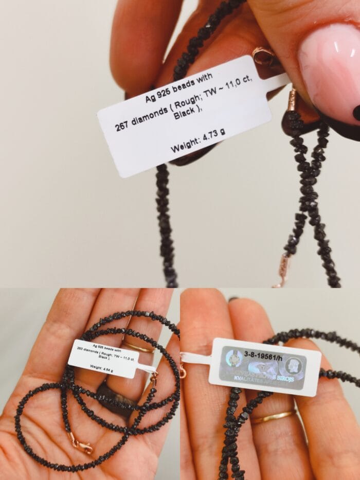 Juodų deimantų vėrinys – Paveikslėlis 5