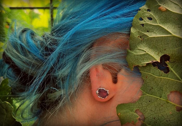 Natūralių ametistų auskarai - Image 2