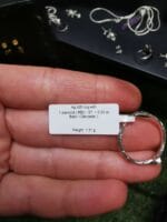 Sidabro žiedas su mažu juodu deimantu – Paveikslėlis 3