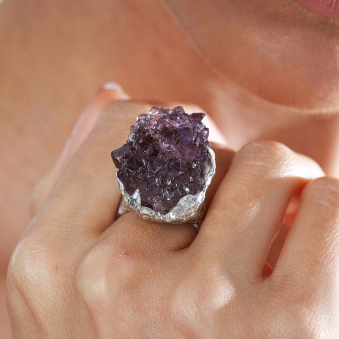 Žiedas su ametistu – Paveikslėlis 4